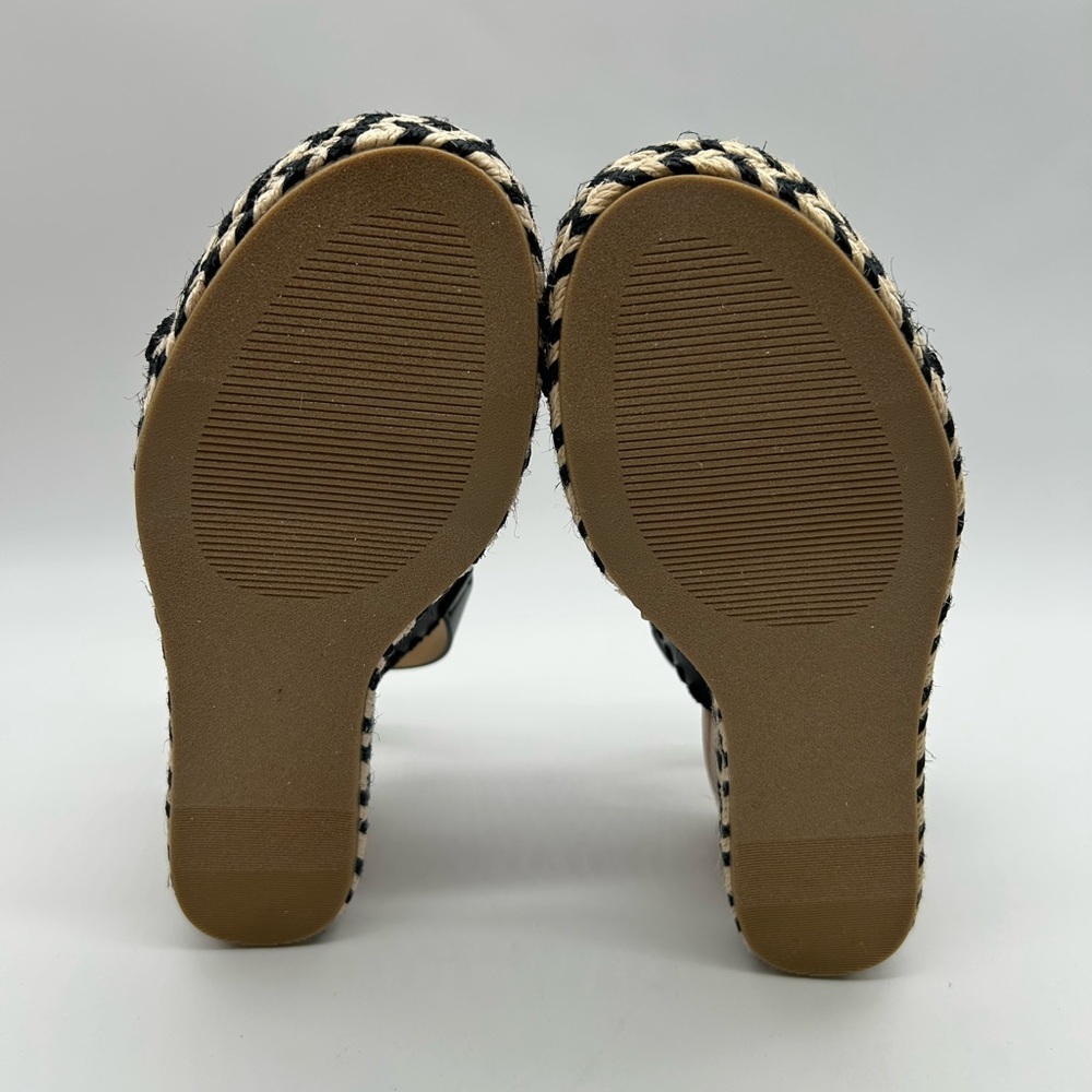 DV by Dolce Vita Esmaya Black Wedge Sandals Women’s Size 7.5 New With Box - Picture 9 of 12